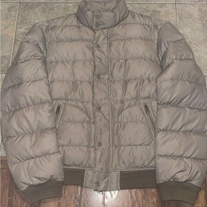 Burberry Taupe Quilted Puffer Jacket